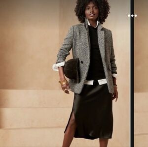 Banana Republic Gray Wool Blazer/Coat